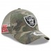 Men's Oakland Raiders New Era Camo Woodland Trucker Duel 9FORTY Adjustable Snapback Hat 2773790